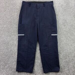FedEx Cargo Pants Mens Navy Blue 36R 29 Reflective Stan Herman VF Imagewear